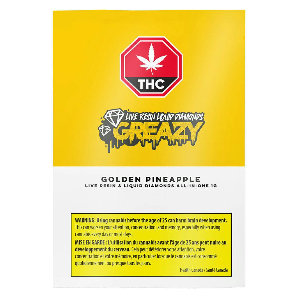 Golden Pineapple Live Resin & Liquid Diamonds All-in-One - 1g