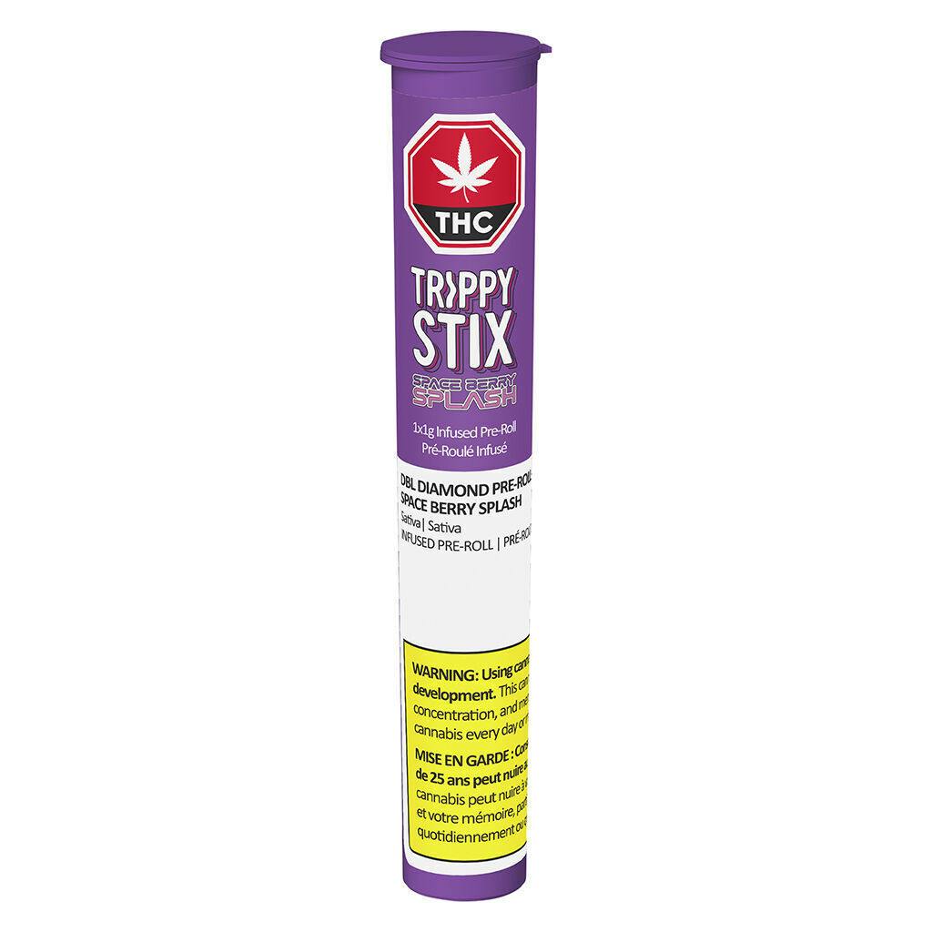 Trippy Stix DBL Diamond Pre-Roll – Space Berry Splash - 1x1g