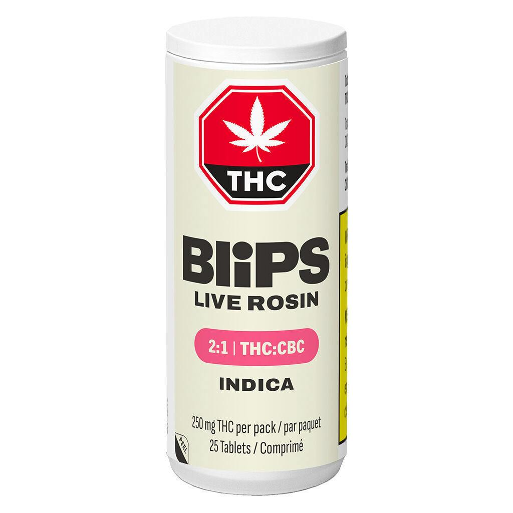 Blips - Live Rosin 2:1 THC/CBC Tablets - 25 caps
