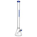 Coloured Rim Glass Beaker - 29" - Blue