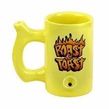 Mug With Flames - Yellow