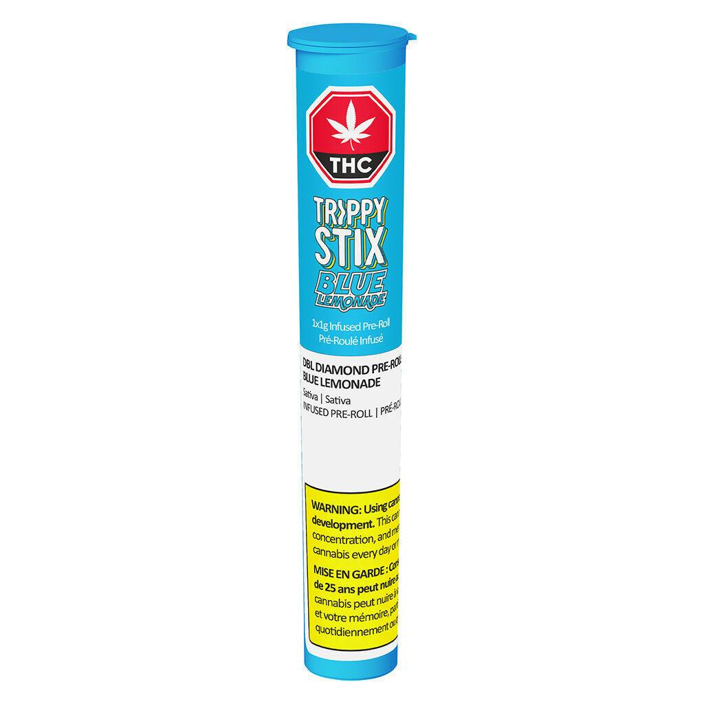 Trippy Stix DBL Diamond Infused Pre-Roll Blue Lemonade - 1x1g