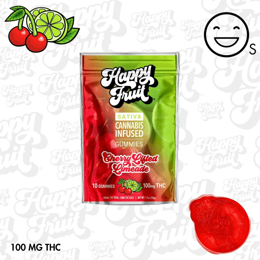 HAPPY FRUIT - GUMMIES - CHERRY LIFTED LIMEADE 100MG