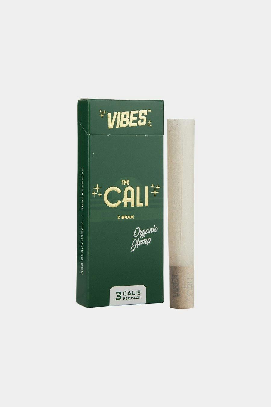 Vibes - Cones - Rolling Papers - Organic Hemp - 3pk - Green - The Cali