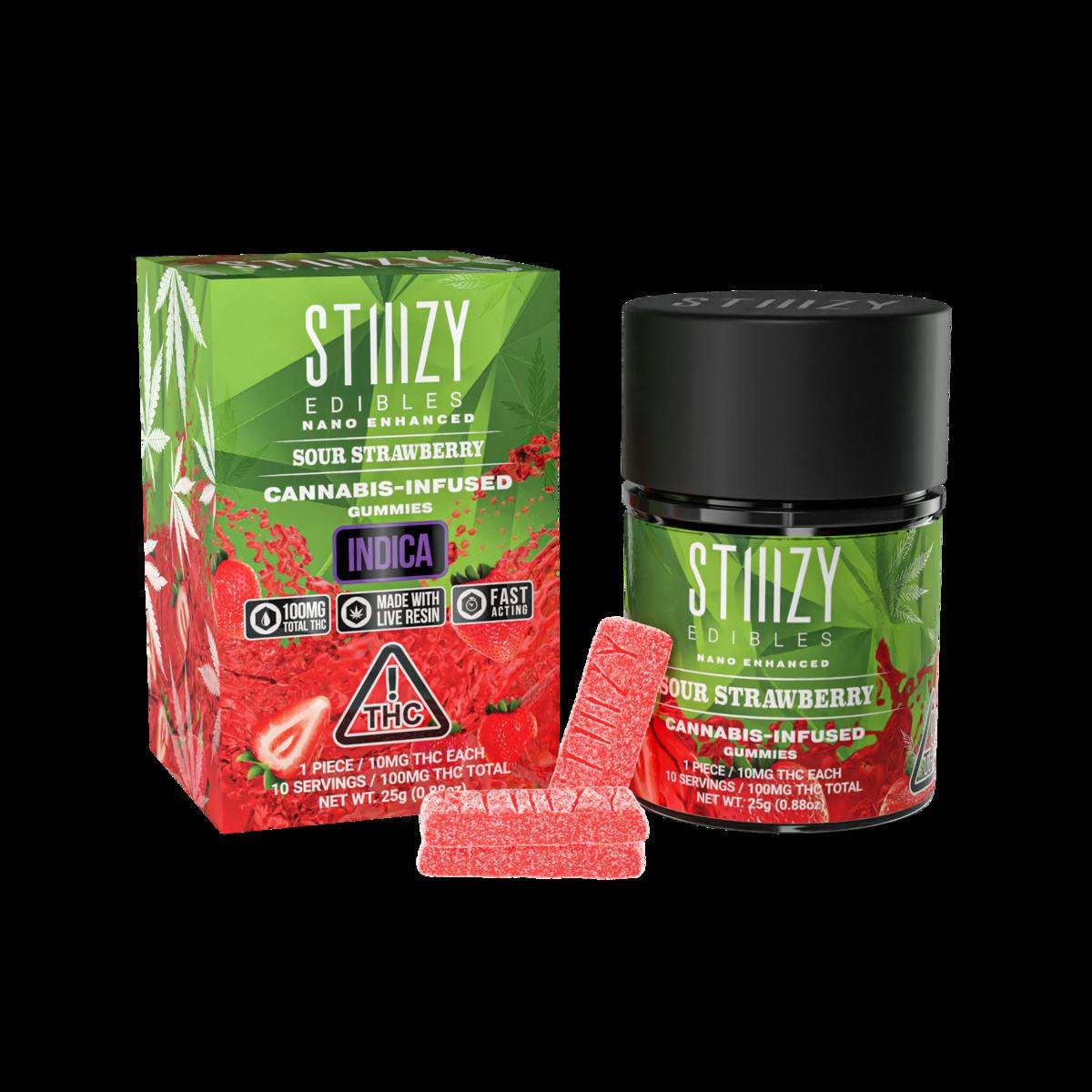 Stiiizy Sour Strawberry Gummy