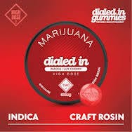 Dialed In: Rosin Gummies | Lux Cherry | Indica | 300mg | 10pk