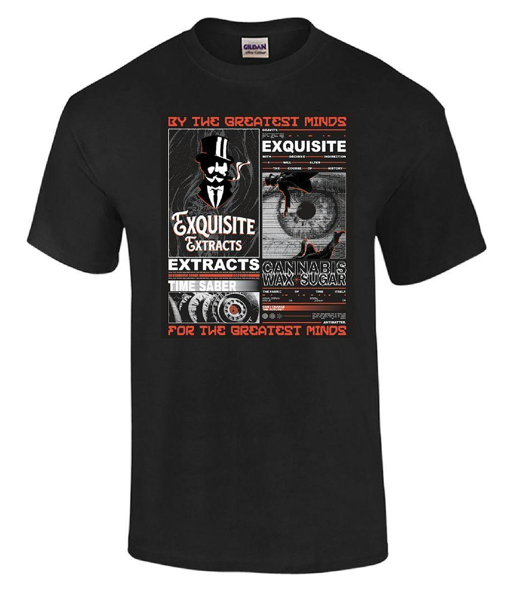 Exquisite Extracts Brutalism Black Women's T-Shirt 2XL