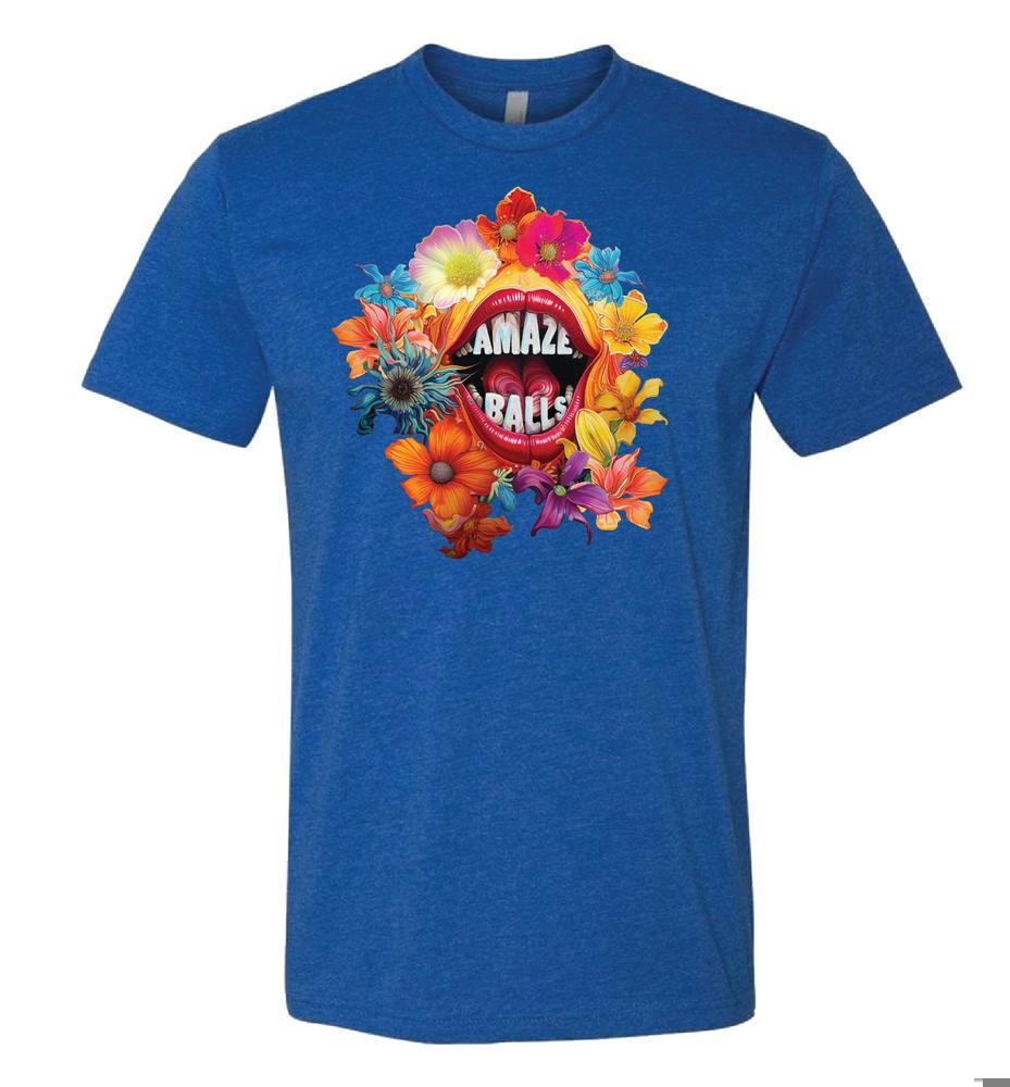 Amazeballs No Text Blue Men's T-Shirt Large