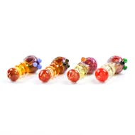 5" Fumed Neck Frit Topped and Wrapped HEAVY Hand Pipe