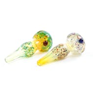 4" Fumed and Fritted Hand Pipe Assorted Colors