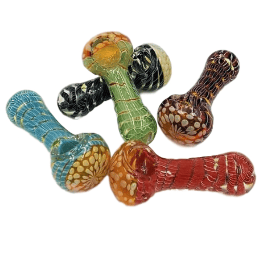3.5" Flower Head Pipe | Assorted Colors