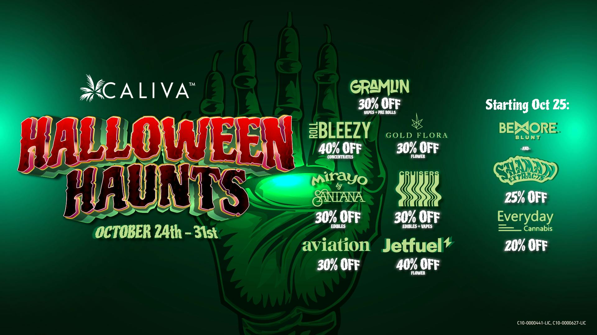 Halloween Haunts Up to 40 Off at Caliva Delivery Westminster