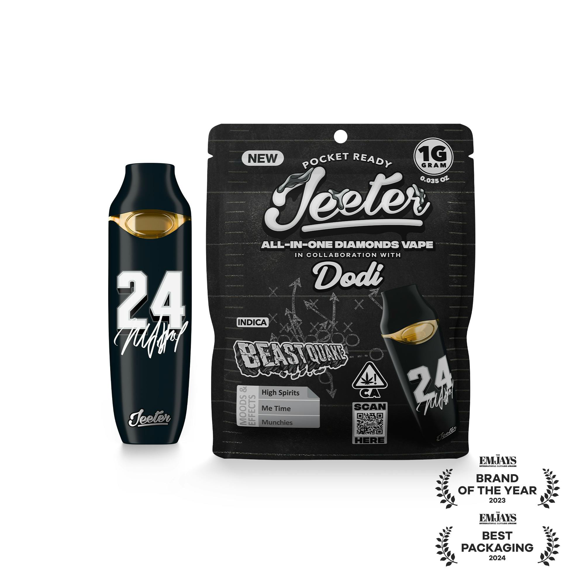 JEETER - LIQUID DIAMONDS ALL IN ONE - BEAST QUAKE - 1G