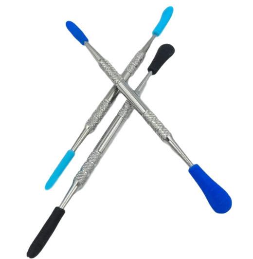 Metal Dabber | Silicone Tips | 120mm | Assorted Colors at Higher Love Cannabis Dispensary Munising
