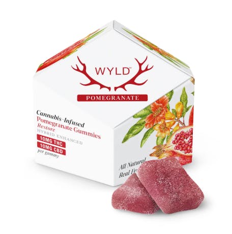 WYLD - POMEGRANATE: Pomegranate 1:1 THC:CBD