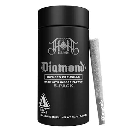 Heavy Hitters - Tiny Fire OG - Diamond Infused - (5 pack) - 2.5 Grams