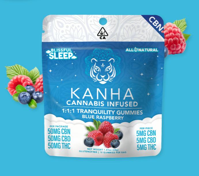 Kanha - FX - 1:1:1 - CBD:CBN:THC - Moonlight Berry - Sugar Free Gummies