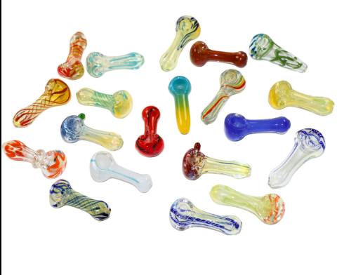2.5" Assorted Glass - Hand Pipe