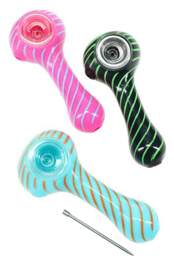Assorted - Spiral Silicone Pipe