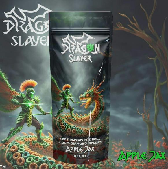 Dragon Slayer - Liquid Diamond Pre-roll 1.2g - Apple Jax - Relax