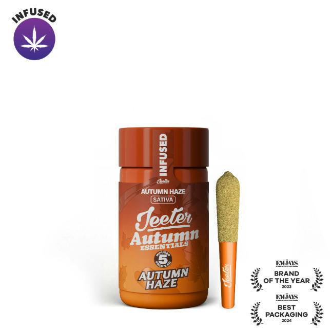 Jeeter - Quad Infused Pre-roll 0.5g - 5pk - Fall Essentials - Baby - Cider Crumble - Indica - Lim...