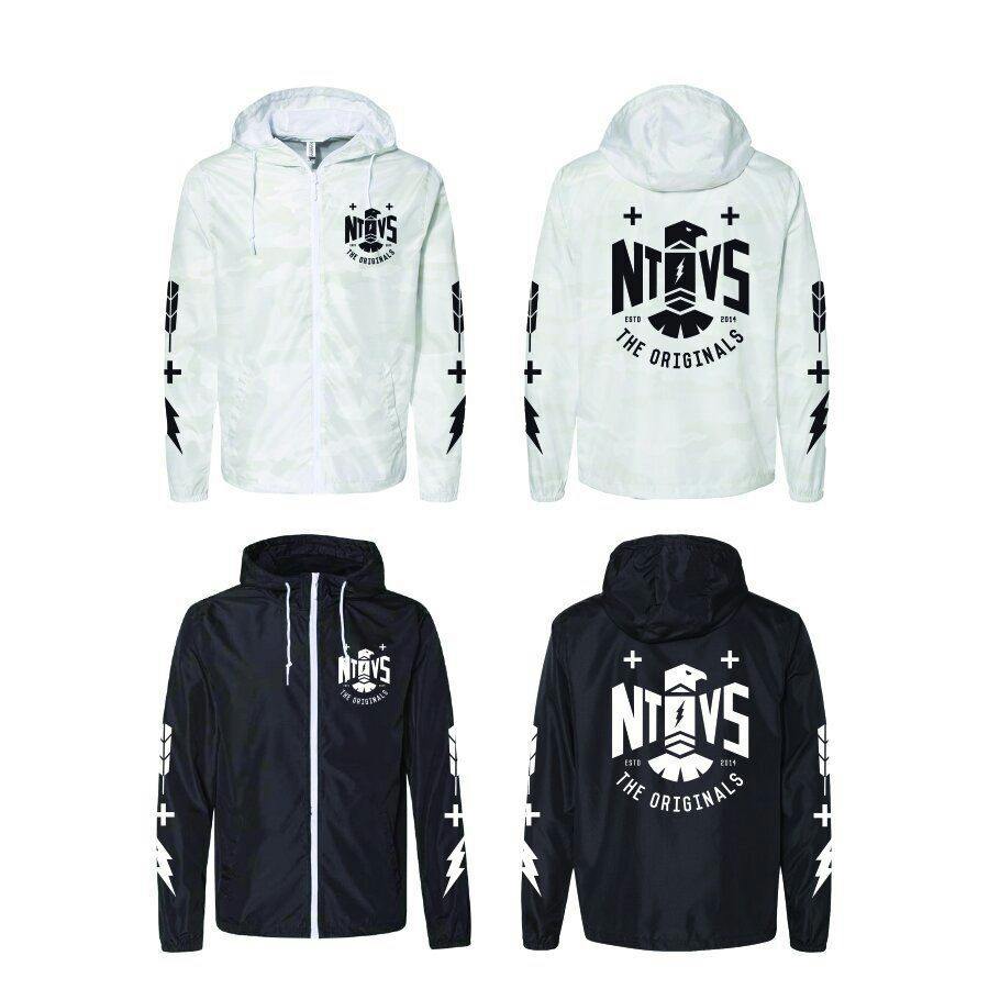 The NTVs Thunderbird Windbreaker - White Camo - Large