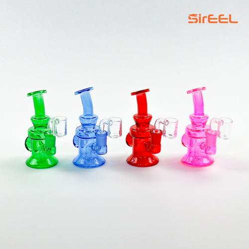 5" UV IllumiGem Dab Rig w/ Banger | Assorted Colors