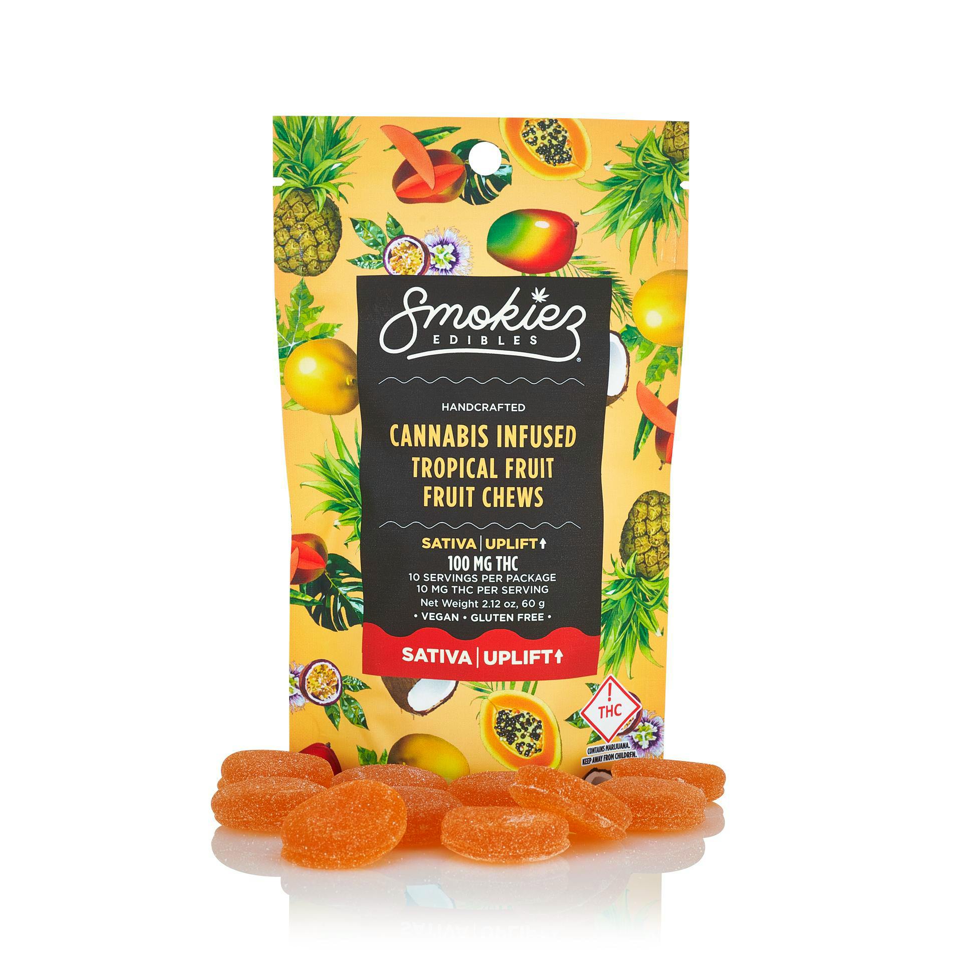 Smokiez (S) Sweet Tropical Fruit Chews 100mg