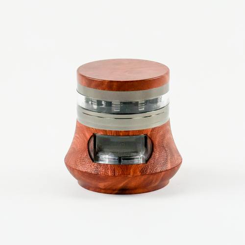 LuvBuds 78mm Zinc 4pc Grinder Wood Colors
