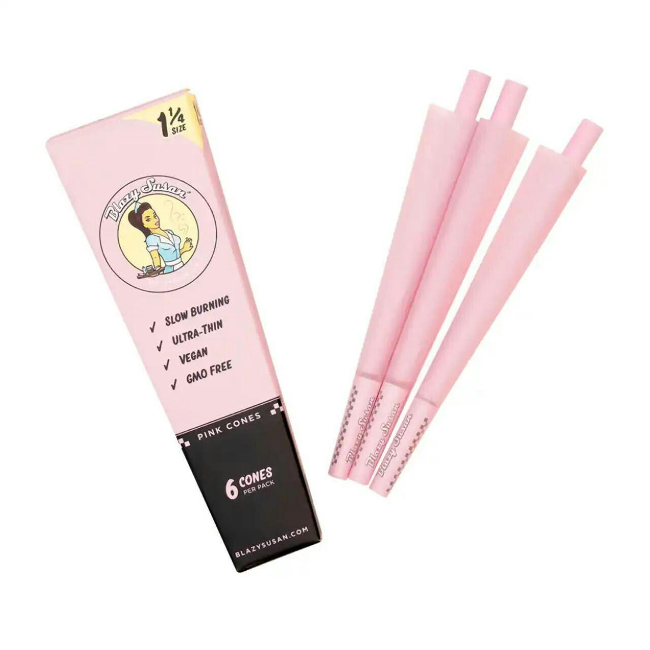 Blazy Susan Cones 6pk Pink