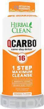 Herbal Clean - QCarbo Same Day Detox - 20oz - Cranberry Raspberry