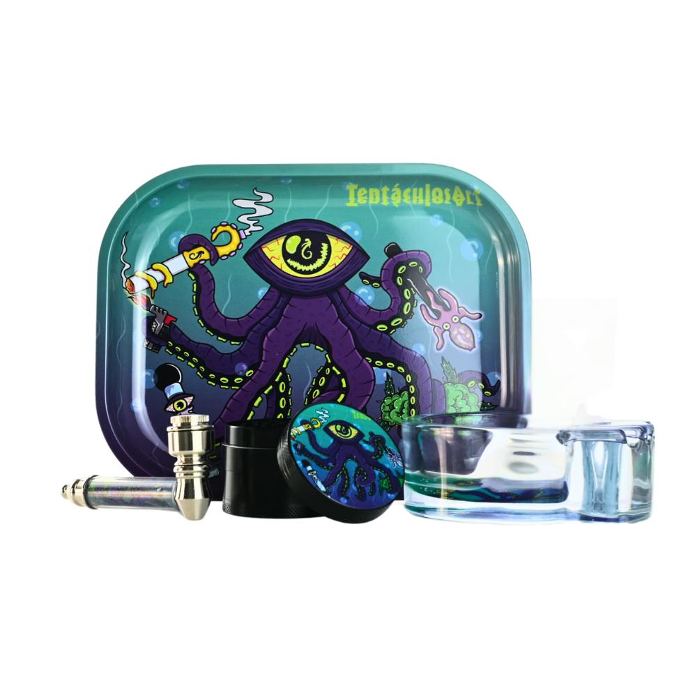 Wacky Smoking Kit - 4pc - Trippy Octopus