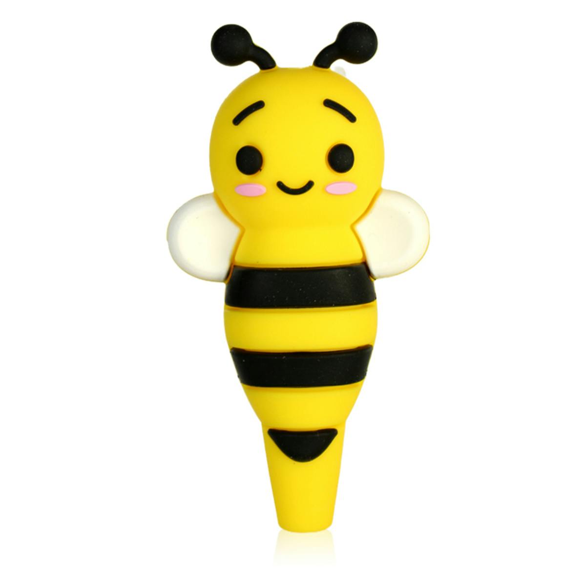 Silicone Pipe - Cartoon Bee - 4"