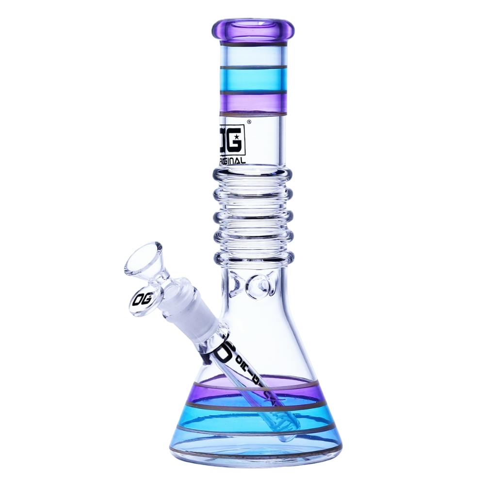Rainbow Ring Beaker - 10" - Blue