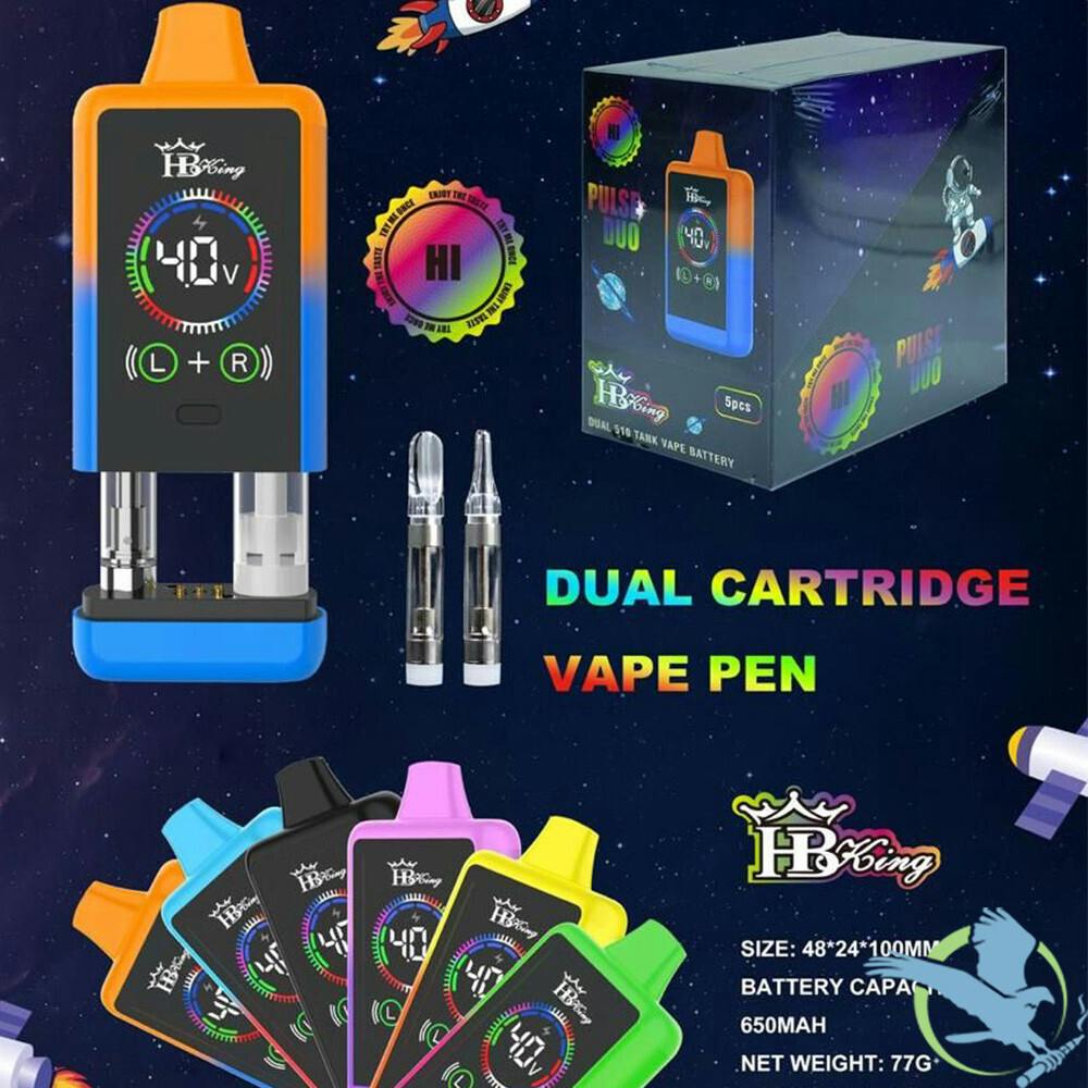Pulse Duo 650mAh Dual 510 Thread Cartridge Vape Battery