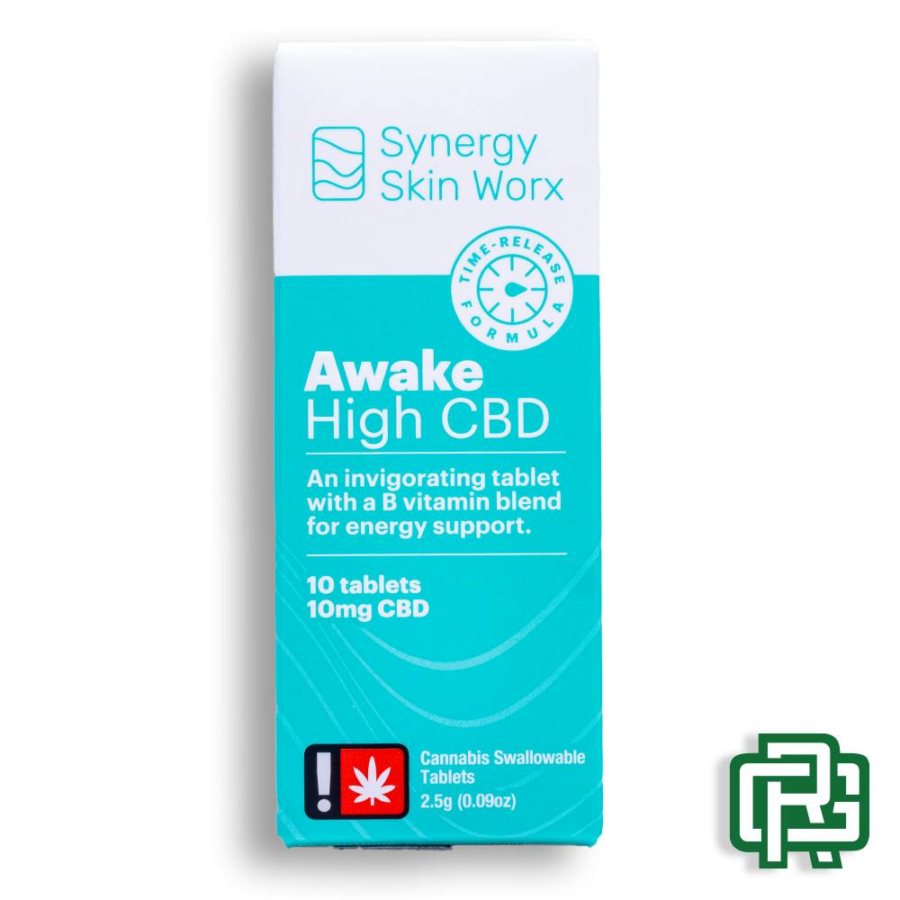 Awake Tablets | 10ct 105mg 1:20 (THC:CBD) | Synergy Skin Worx