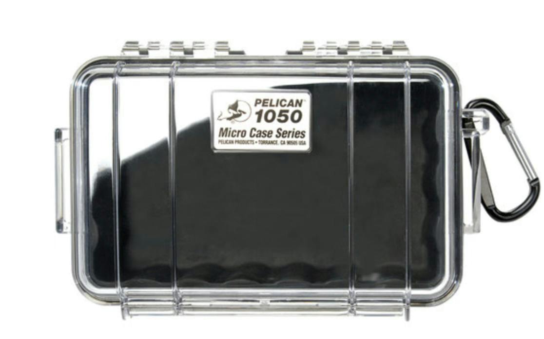 Pelican - 1050 Micro Case - Black / Clear