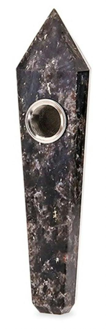 Astral Project - Gemstone Pipe - Astrophyllite Grey / Black