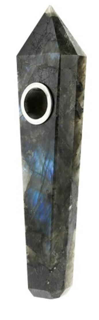 Astral Project - Gemstone Pipe - Labradorite Black / Blue