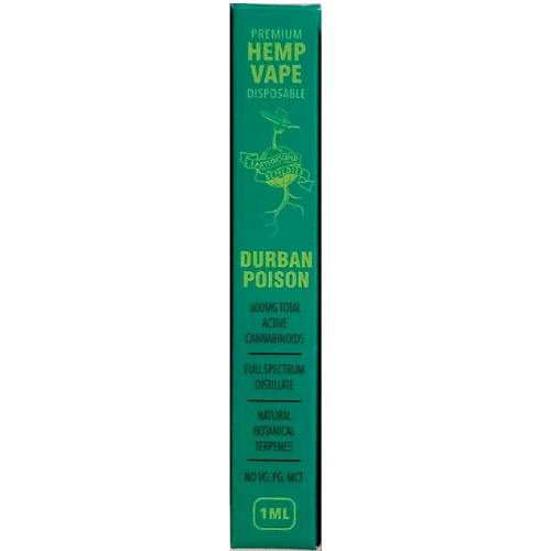 Durban Poison 600mgCBD AIO by Earthbound Remedies