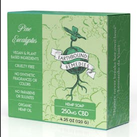 Pine Eucalyptus 250mg CBD Soap By Earthbound Remedies