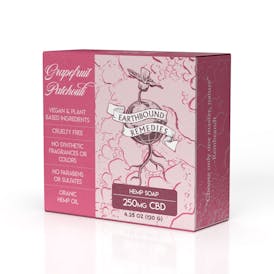 Grapefruit Patchouli 250mg CBD Soap By Earthbound Remedies