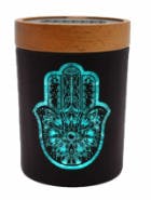 V Syndicate - Hamsa Turquoise Solestash Jar - Small | Storage