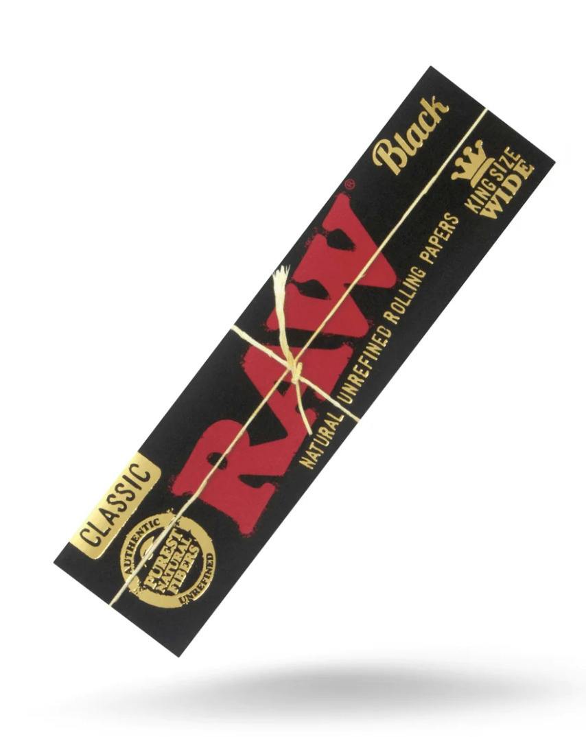 RAW - Black Classic King Size Wide Rolling Papers