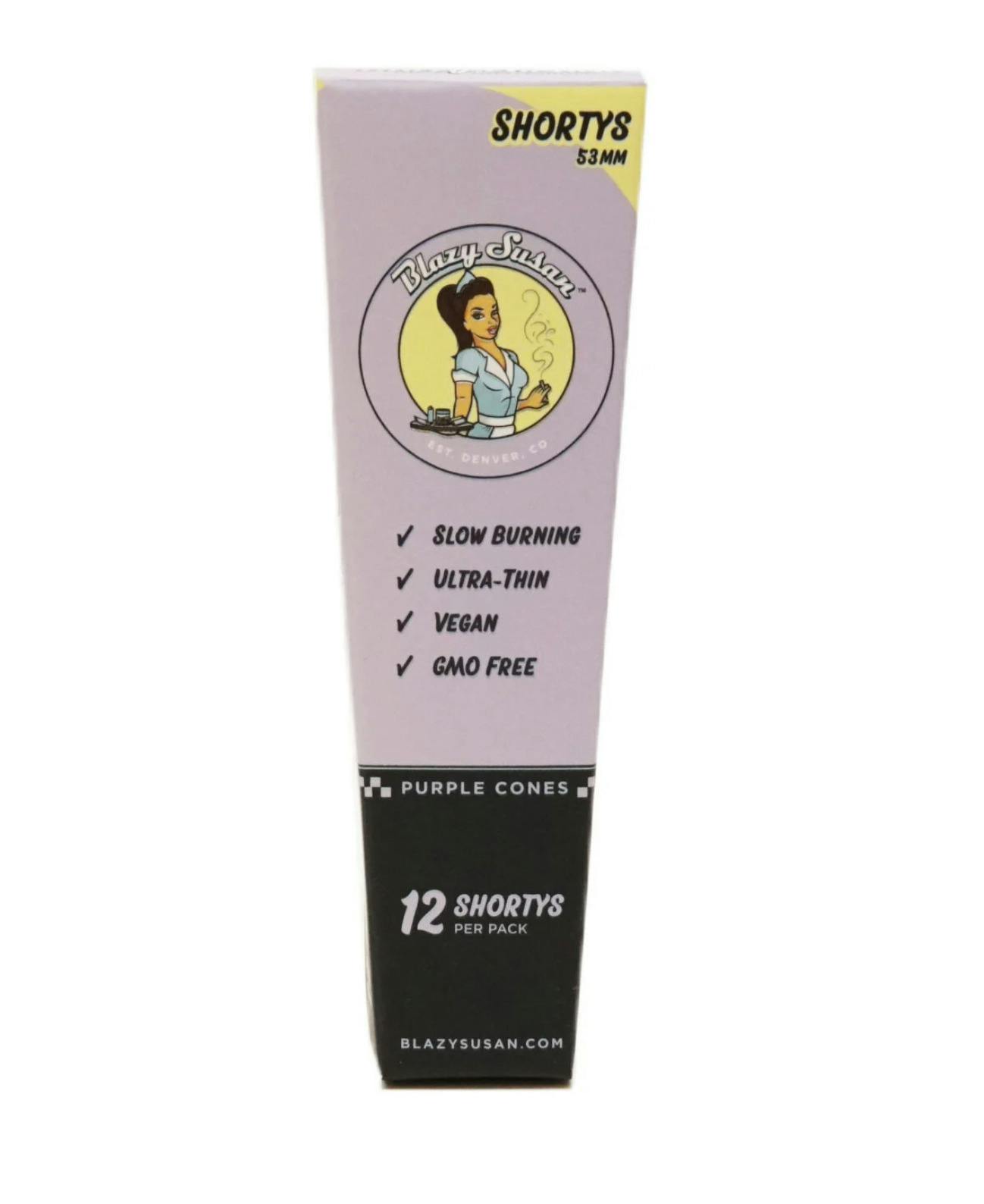 Blazy Susan - Purple Shortys Cones 12 Pack