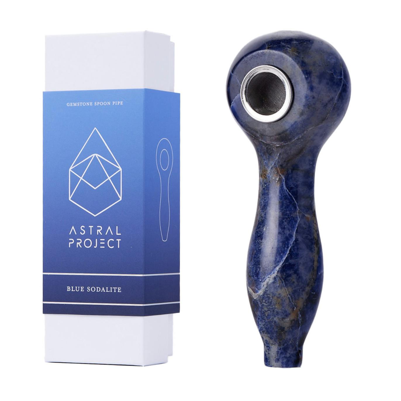 Astral Project - Spoon Pipe - Blue Sodalite