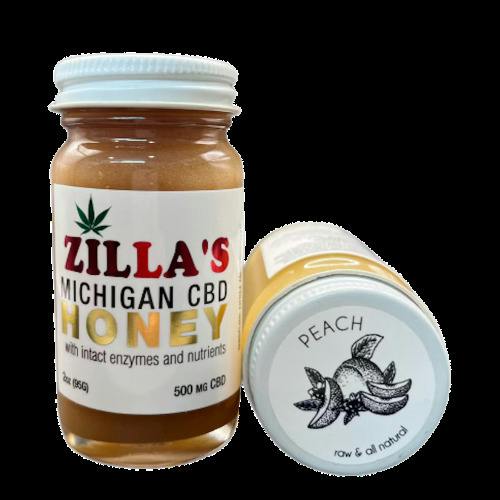 Peach 250mg CBD Honey by Zillas