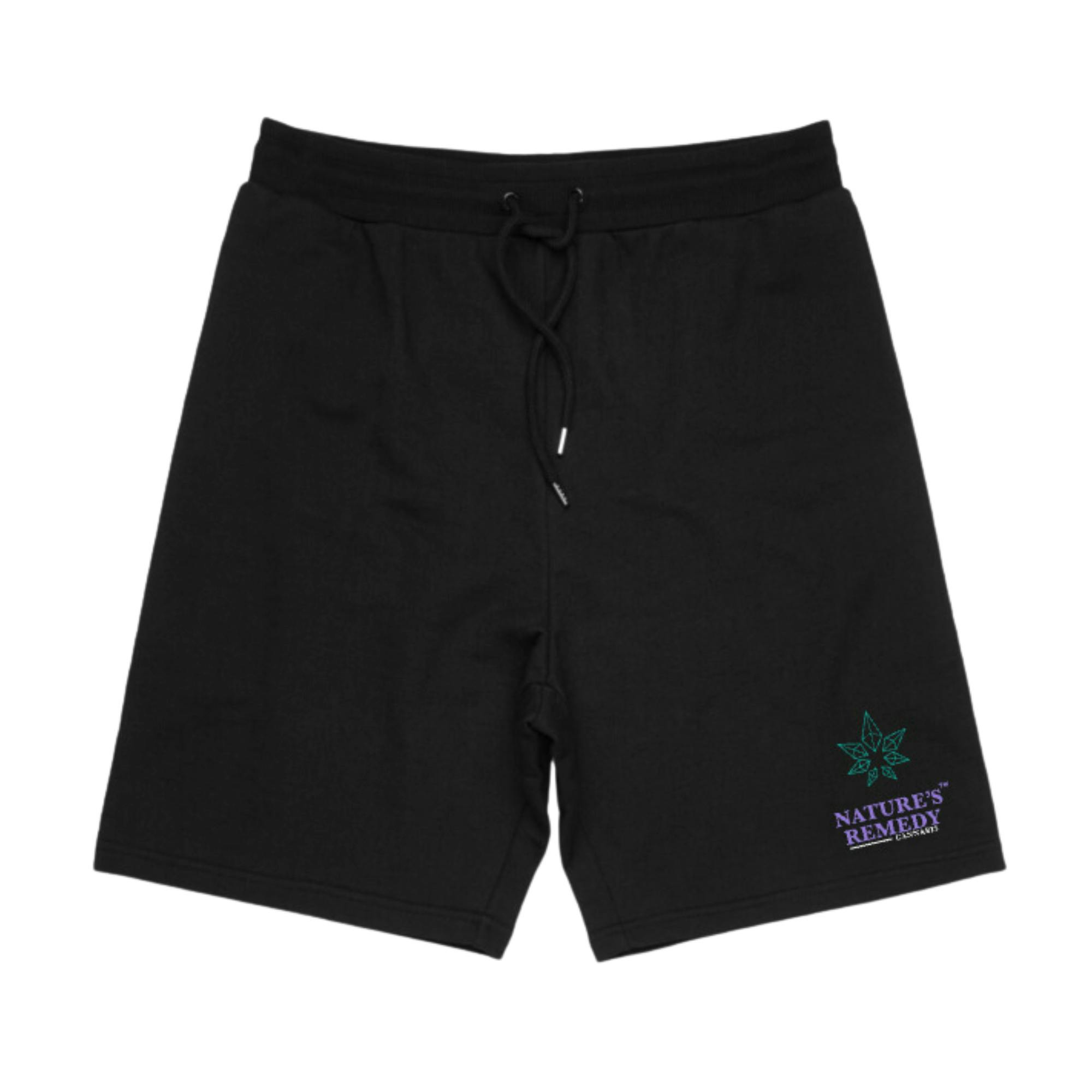 Nature's Remedy Branded Unisex Shorts - Black - XL