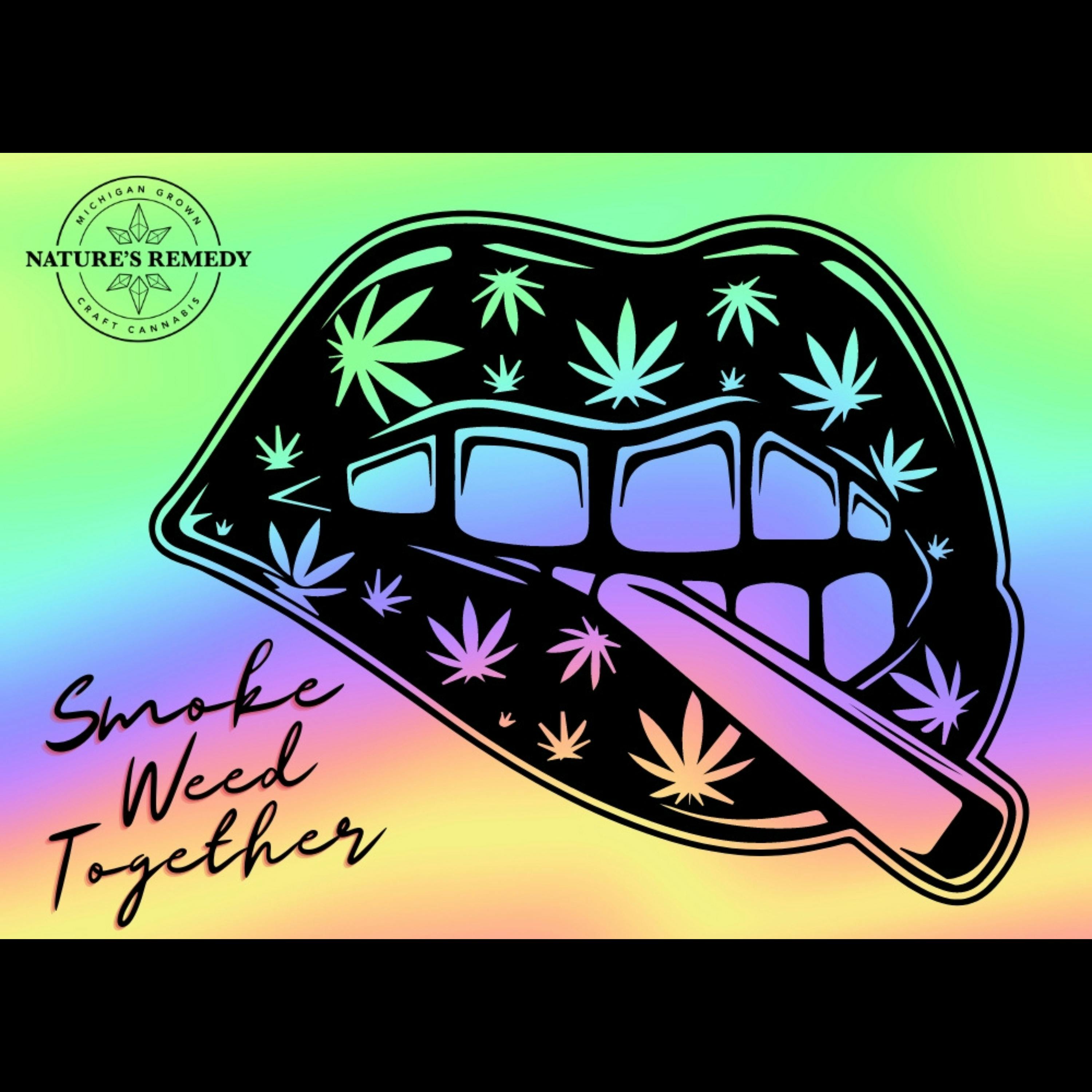 Nature's Remedy - Pride Lips Sticker (5 Inch)