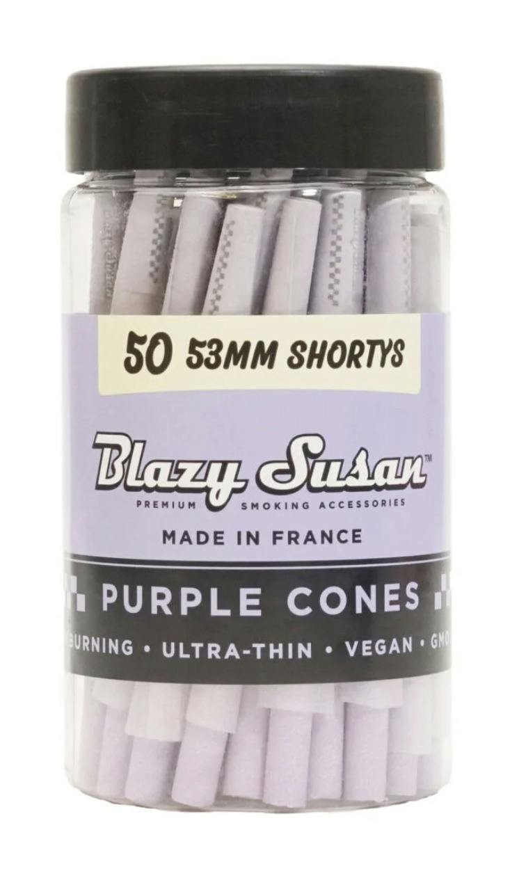 Blazy Susan - 53mm Purple Shorts Cones 50 Pack